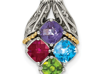 14k/Silver Two-Tone Pendants Style QMPD10 - Classique Jewelry Inc.