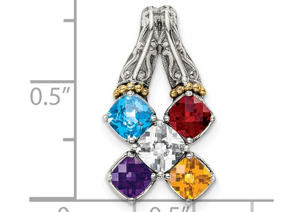 14k/Silver Two-Tone Pendants Style QMPD10 - Classique Jewelry Inc.