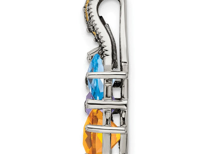 14k/Silver Two-Tone Pendants Style QMPD12 - Classique Jewelry Inc.