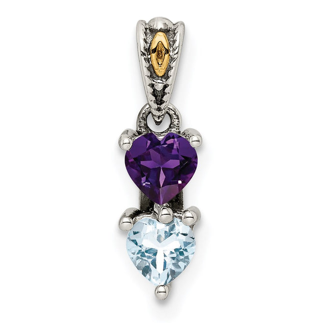 Sterling silver mother pendant, alternate view