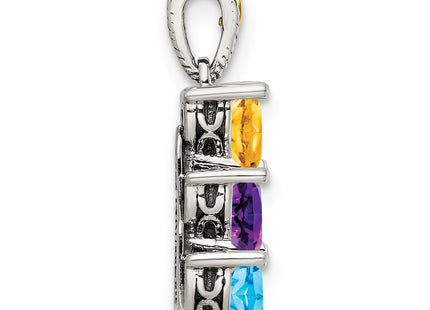 14k/Silver Two-Tone Pendants Style QMPD16 - Classique Jewelry Inc.
