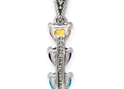 14k/Silver Two-Tone Pendants Style QMPD16 - Classique Jewelry Inc.