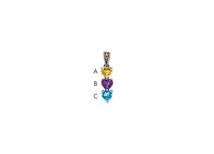 14k/Silver Two-Tone Pendants Style QMPD16 - Classique Jewelry Inc.