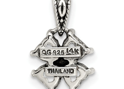 14k/Silver Two-Tone Pendants Style QMPD16 - Classique Jewelry Inc.