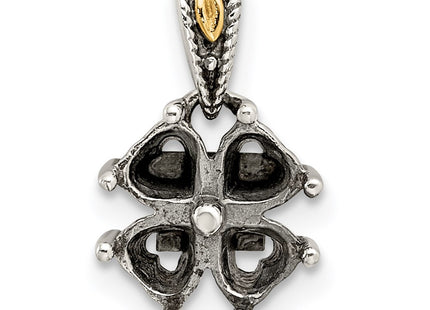 14k/Silver Two-Tone Pendants Style QMPD16 - Classique Jewelry Inc.