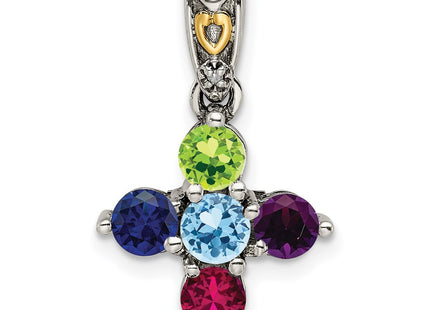 14k/Silver Two-Tone Pendants Style QMPD23 - Classique Jewelry Inc.