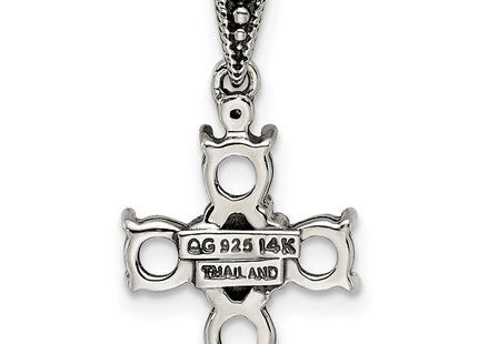 14k/Silver Two-Tone Pendants Style QMPD24 - Classique Jewelry Inc.