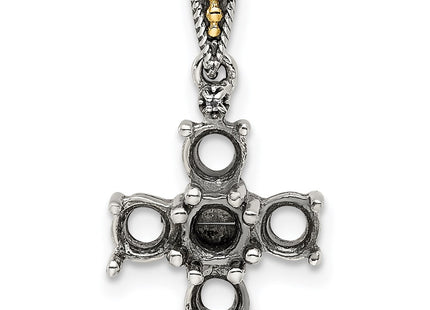 14k/Silver Two-Tone Pendants Style QMPD24 - Classique Jewelry Inc.