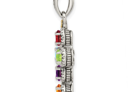 14k/Silver Two-Tone Pendants Style QMPD27 - Classique Jewelry Inc.