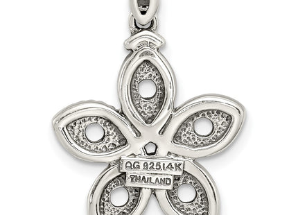 14k/Silver Two-Tone Pendants Style QMPD28 - Classique Jewelry Inc.