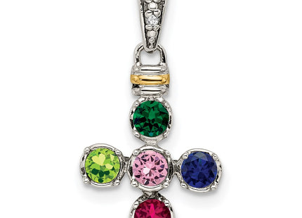 14k/Silver Two-Tone Pendants Style QMPD37 - Classique Jewelry Inc.