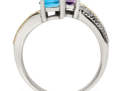 14k/Silver Two-Tone Rings Style QMR12 - Classique Jewelry Inc.