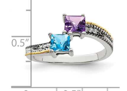 14k/Silver Two-Tone Rings Style QMR12 - Classique Jewelry Inc.