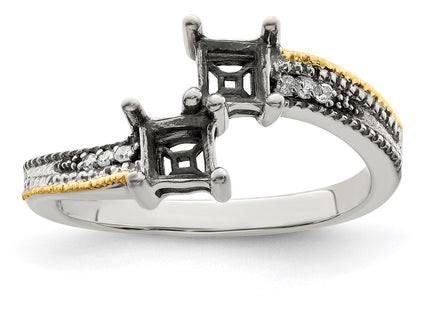 14k/Silver Two-Tone Rings Style QMR12 - Classique Jewelry Inc.
