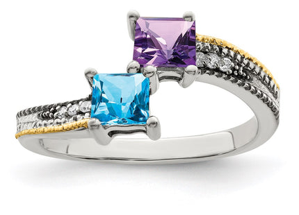 14k/Silver Two-Tone Rings Style QMR12 - Classique Jewelry Inc.