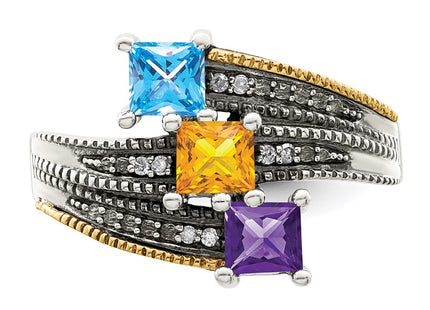 14k/Silver Two-Tone Rings Style QMR12 - Classique Jewelry Inc.