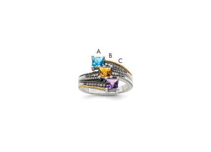 14k/Silver Two-Tone Rings Style QMR12 - Classique Jewelry Inc.