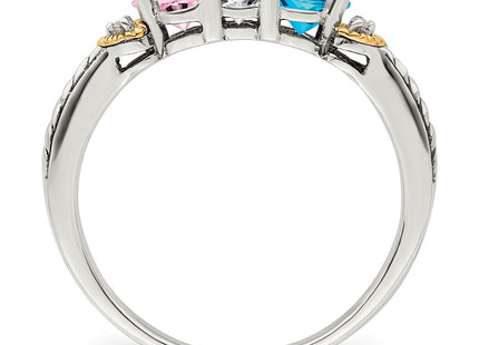 14k/Silver Two-Tone Rings Style QMR18 - Classique Jewelry Inc.
