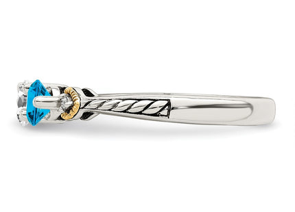 14k/Silver Two-Tone Rings Style QMR18 - Classique Jewelry Inc.