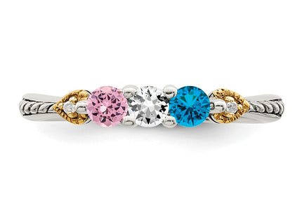 14k/Silver Two-Tone Rings Style QMR18 - Classique Jewelry Inc.