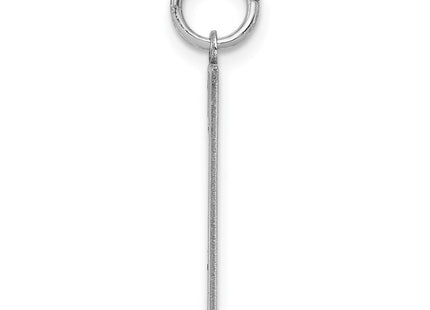 Sterling silver number 1 charm, alternate view