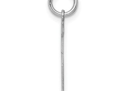 Sterling silver number 5 charm, alternate view
