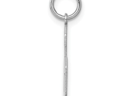 Sterling silver number 6 charm, alternate view