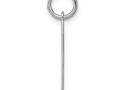 Sterling silver number 7 charm, alternate view