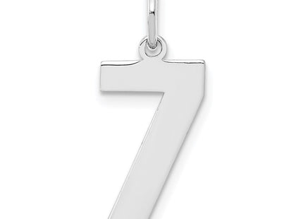 Sterling silver number 7 charm