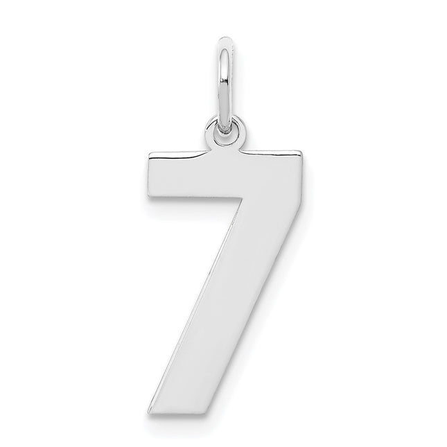 Sterling silver number 7 charm