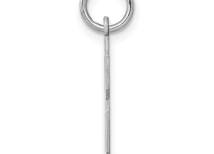 Sterling Silver/Rhodium-plated Polished Number 8 Charm (Style QMS08)