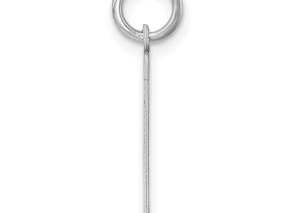 Sterling Silver/Rhodium-plated Polished Number 9 Charm (Style QMS09)