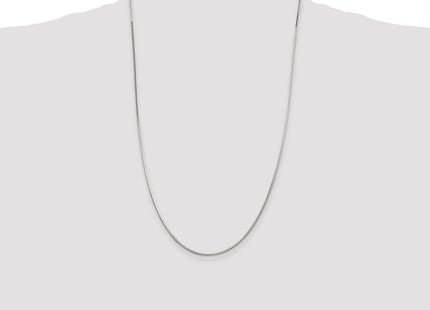 Sterling Silver Octagonal Snake Chain (Style QOS035-26)
