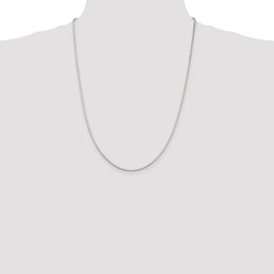 Sterling Silver Octagonal Snake Chain (Style QOS040-24)