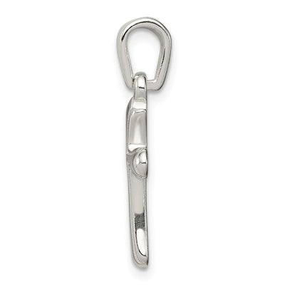 Sterling Silver Cross Charm, 24 x 11mm