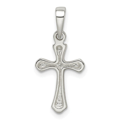 Sterling Silver Cross Charm, 24 x 11mm