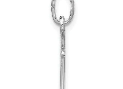 Sterling Silver Rhodium-plated Cross Charm (Style QP1135)