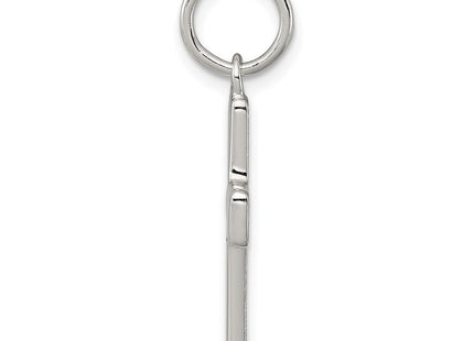 Sterling silver cross charm, alternate view