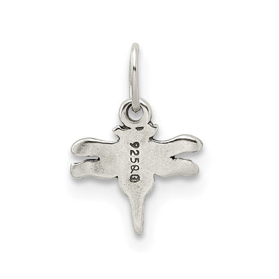 Sterling Silver Antiqued Dragonfly Charm