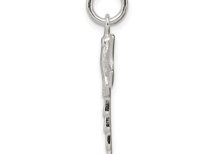 Sterling silver dragonfly charm, alternate view