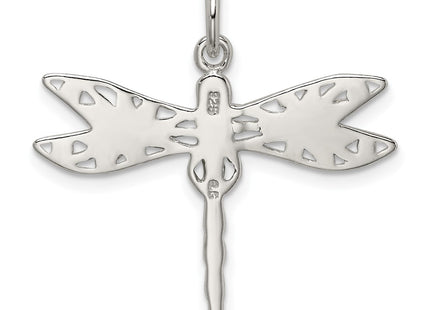 Sterling silver dragonfly charm, further view