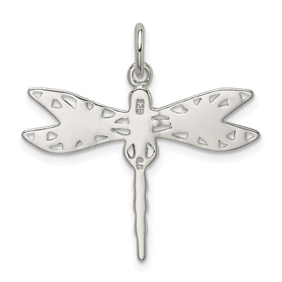 Sterling Silver Dragonfly Charm, 23 x 30mm