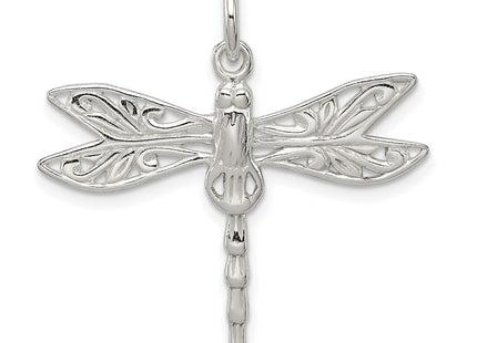 Sterling silver dragonfly charm