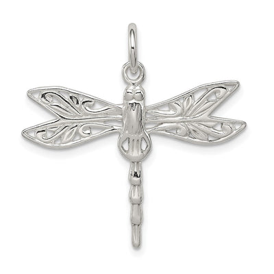 Sterling silver dragonfly charm