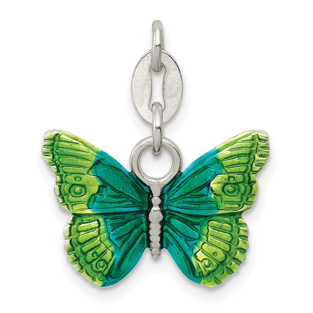 Sterling silver butterfly charm