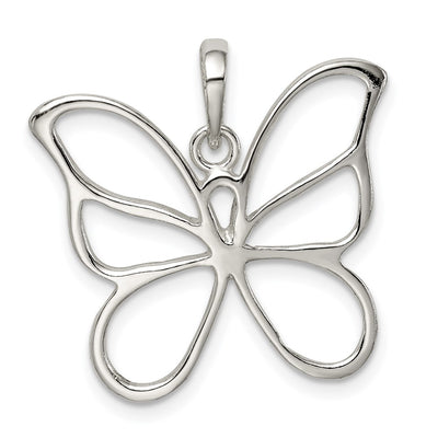 Sterling silver butterfly pendant