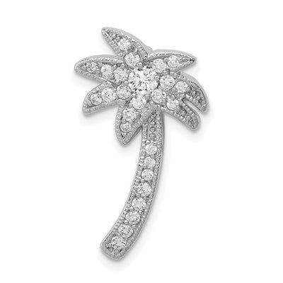 Sterling silver cubic zirconia tree chain