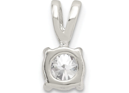 Sterling silver cubic zirconia pendant, further view