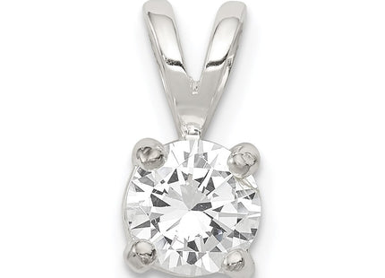 Sterling silver cubic zirconia pendant