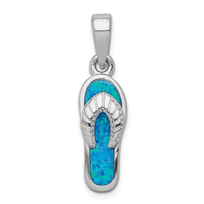 Sterling silver opal pendant